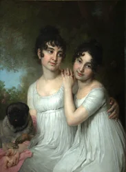 Porträtt av grevinnor E.A. och A.A. Kurakin, 1802