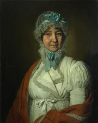 Porträtt av Nadezhda Ivanovna Dubovitskaya, 1809