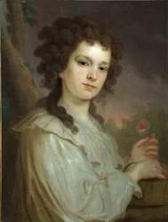 Porträtt av Olga Kuzminichna Filipova 1772-1829, 1790