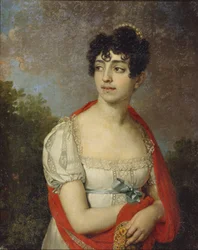 Porträtt av prinsessan Maria Fyodorovna Baryatinskaya, 1807
