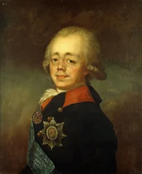 Porträtt av storhertigen Paul Petrovich