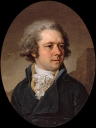 Porträtt av arkitekten Adam Menelaws 1753-1831, tidigt 1790-tal