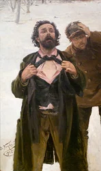Studie till målningen Blodiga söndagen, 22 januari 1905, 1905