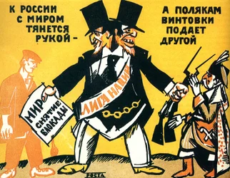 Satirisk affisch om Nationernas förbund, 1920.