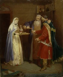 Boyers välkomnande besöker Boyer Morozov till prins Serebaren, 1865
