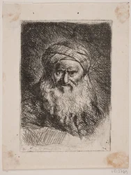 Gammal man med turban