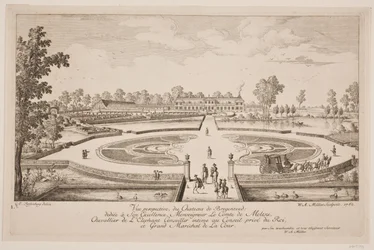 Vue perspektiv du Chateau de Bregentved