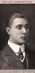 H.H, PR. Alexander av Battenberg, 1908.