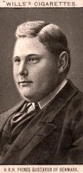 H.R.H Prins Gustav av Danmark, 1908.