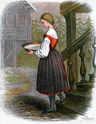 Norsk bondflicka, 1809.