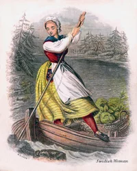 Svensk kvinna rodd, 1809.