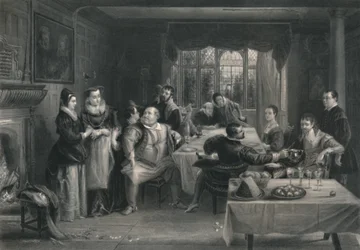 Falstaff och hans vänner The Merry Wives of Windsor, c1870