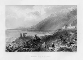 Slagfältet i Issus, Turkiet, 1841.