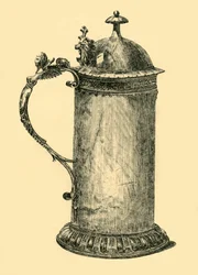 Tankard, tidigt 1600-tal, 1881.