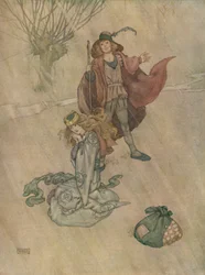 Svinherden skällde ut och regnet öste ner, c1930