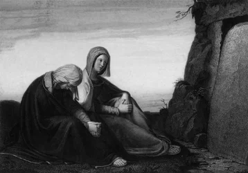 Se platsen där de lade honom, 1800-talet.