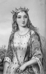 Margareta av Anjou 1430-1482, drottninggemål till kung Henrik VI, 1851.