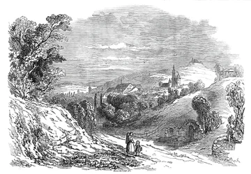Coburg - från Hans Kungliga Höghet Prins Alberts teckning, 1845.