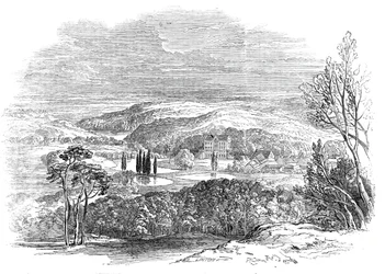 Reinhardsbrunn, Gotha - från Hans Kungliga Höghet Prins Alberts teckning, 1845.