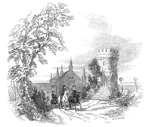 Rosenau - från Hans Kungliga Höghet Prins Alberts teckning, 1845.
