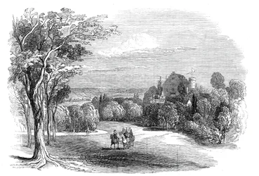 Schloss Rosenau, nära Coburg - från Hans Kungliga Höghet Prins Alberts teckning, 1845.