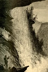 "Under Catskill Falls", 1874.