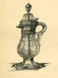 Crystal cruet, 1300-talet, 1881.