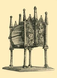 Relikvieskrin, 1300-talet, 1881.