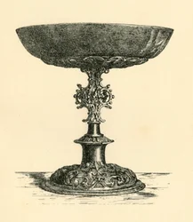 Silver tazza, tidigt 1600-tal, 1881.