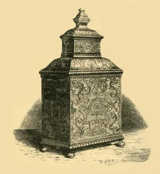 Tecaddy i silver, 1716, 1881.
