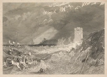 Ingång till Fowey Harbour, Cornwall