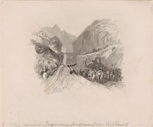 Hannibal passerar Alperna (vinjett)