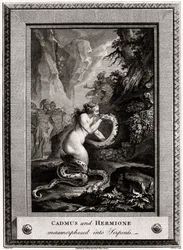 Cadmus och Hermione, omvandlade till ormar, 1776