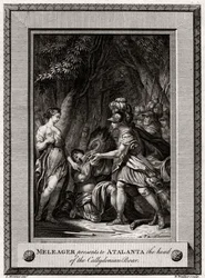 Meleager presenterar för Atalanta chefen för Callydonian Boar, 1774