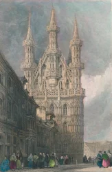 Hotel De Ville, Louvain, 1800-talet.