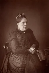 ""Annie French Hector (1825-1902) som skrev under namnet "Mrs Alexander". En mindre engelsk romanförfattare (woodburytype)
