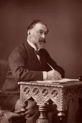 ""Frederick Harrison (1831-1923) engelsk jurist och positivistisk filosof. (woodburytype)