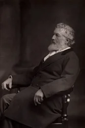 "Frederick eller Frederic, Lord Leighton (1830-1896) Engelsk målare och skulptör född i Scarborough, Yorkshire. Ordförande i Royal Academy 1878-1896. (woodburytype)