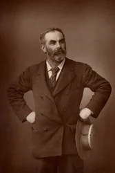 ""John Burns (1858-1943) engelsk arbetarpolitiker (socialistisk). (woodburytype)