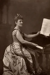 ""Madame Nordica (Lilian Norton) (1857-1914) amerikansk sopran. (woodburytype)