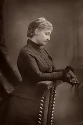 "" Kejsarinnan Eugenie (1826-1920) änka efter Napoleon III av Frankrike. (woodburytype)