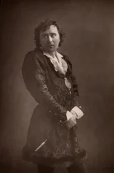Herbert Beerbohm Tree (1853-1917) engelsk skådespelare-manager (woodburytype)