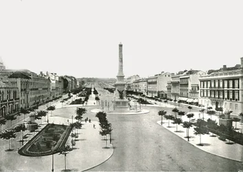 Restauradores Square, Lissabon, Portugal, 1895.