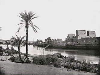 Temple of Isis, Philae, Egypten, 1895.