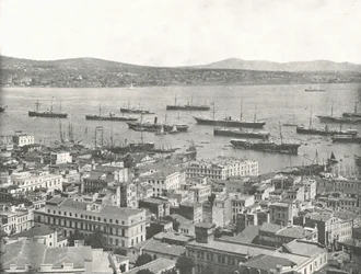 Bosporen blickar mot Scutari, Konstantinopel, Osmanska riket, 1895.