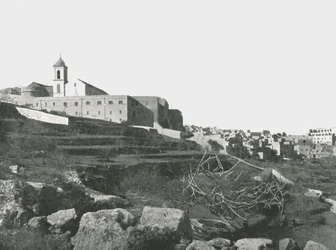 Födelsekyrkan, Betlehem, Palestina, 1895.