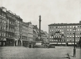 Karolinenplatz, München, Tyskland, 1895.