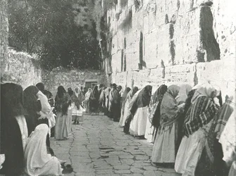 Klagomuren, Jerusalem, Palestina, 1895.