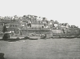 Utsikt från havet, Jaffa, Palestina, 1895.