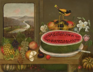 Frukt och Baltimore Oriole
